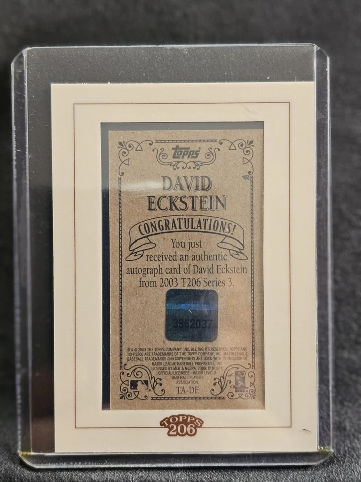 David Eckstein签名卡 — 第 2/2 张图片