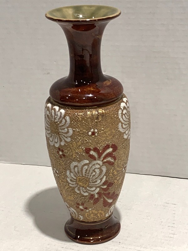 ANTIQUE ROYAL DOULTON " DOULTON & SLATERS " CERAMIC VASE