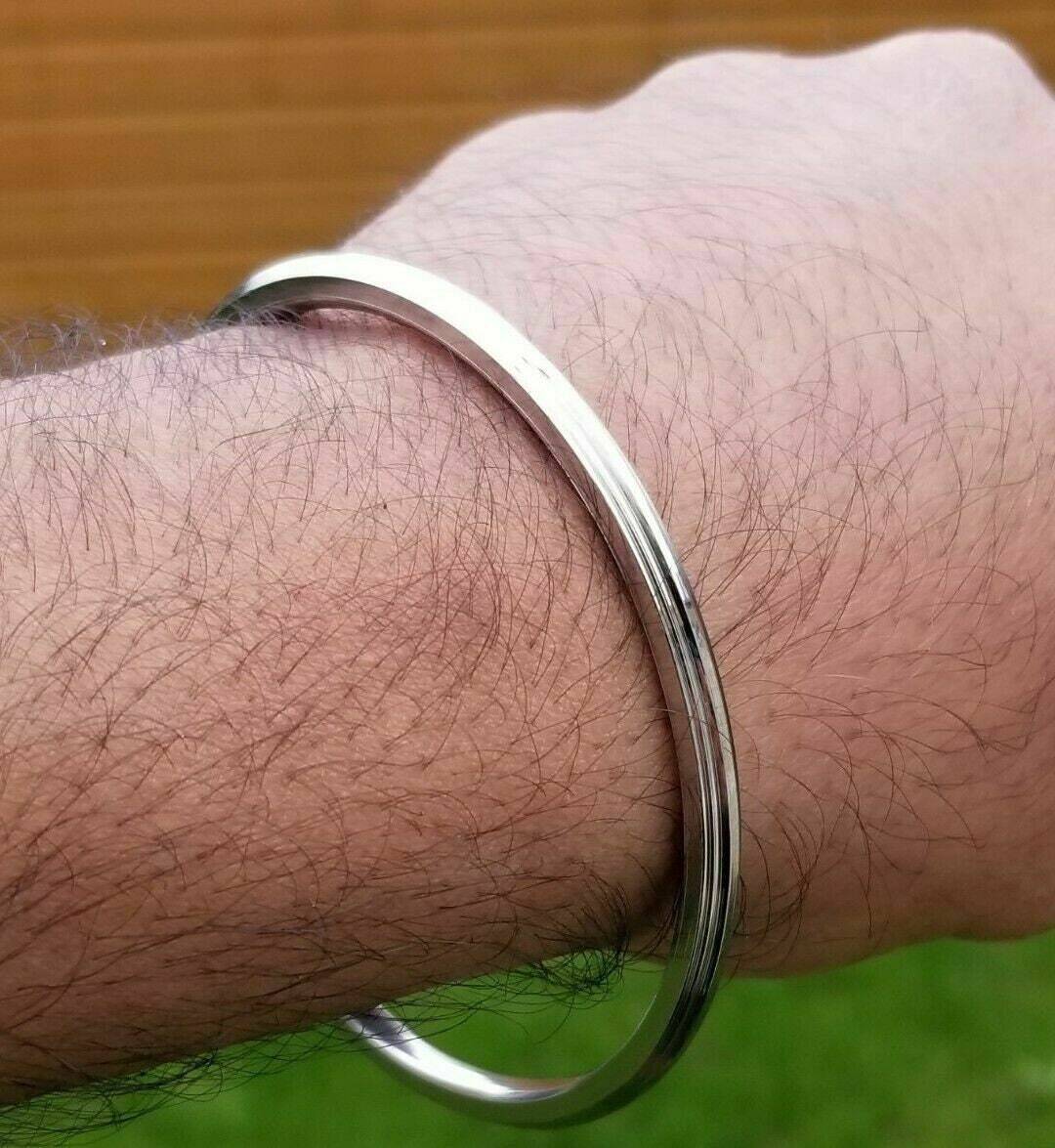 Punjabi Kara | 999 Pure Silver Sikh Khalsa | Handmade Kada | Made In USA - Foto 5