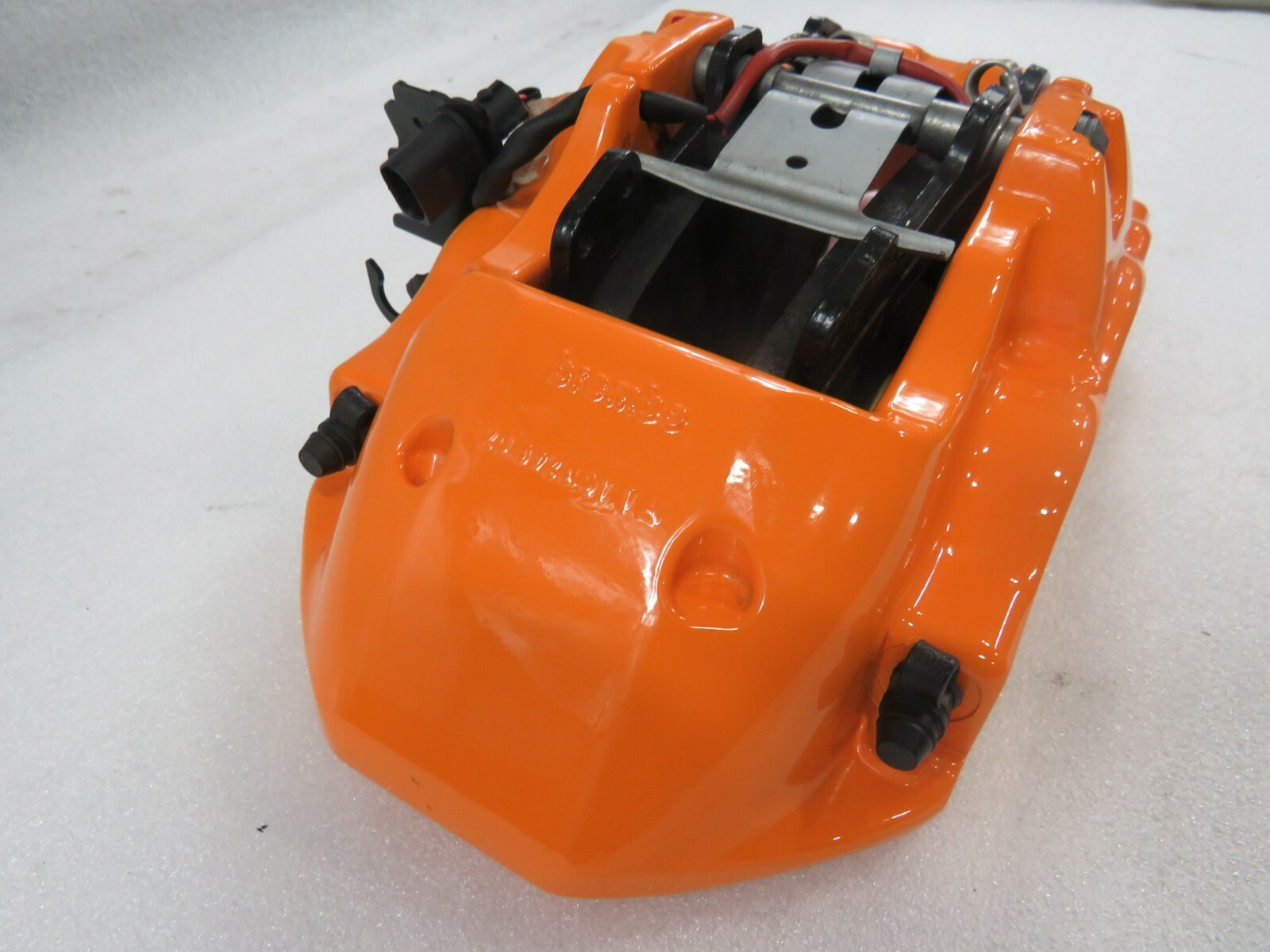 Lamborghini Huracan, LH, Left, Front Brake Caliper, Orange, Used, P/N 4T0615105C