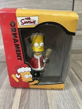 VTG 2003 The Simpsons Bart Bell Ringer Santa Coat Hat Christmas Ornament Rare