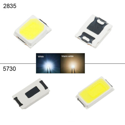 みなと SMD / SMT LED 2835 / 5730 Ultra Bright LEDs White / Warm White