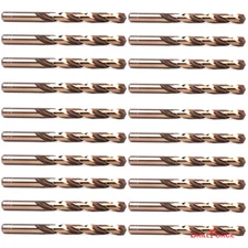20PCS 1/8" Cobalt Drill Bit Set M35 HSS Jobber Length Twist Drill Bits Tools