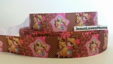 CLEARANCE Grosgrain Ribbon - 3 Yards 1.47 Little Cowgirl Pony Horse Stars 7/8"