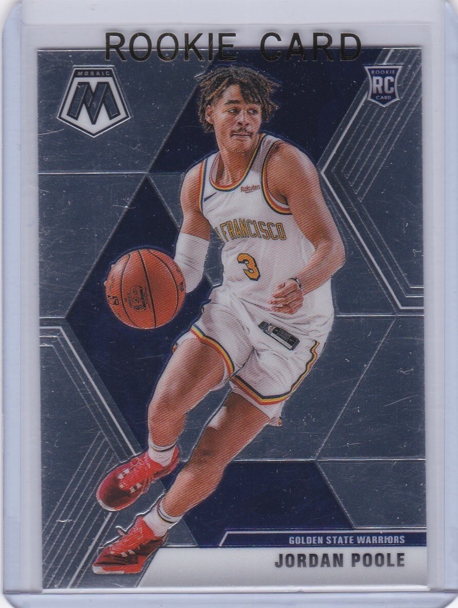 その他 2019 Jordan Poole Rookie Patch 14/25 JORDAN POOLE ROOKIE CARD Golden State Warriors 2019 MOSAIC
