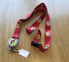 Buc-ee  s Red Retractable Lanyard With Beaver Logo - 18 inches long
