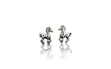 Sterling Silver Pony Stud Earrings Show Horse Great Size Western
