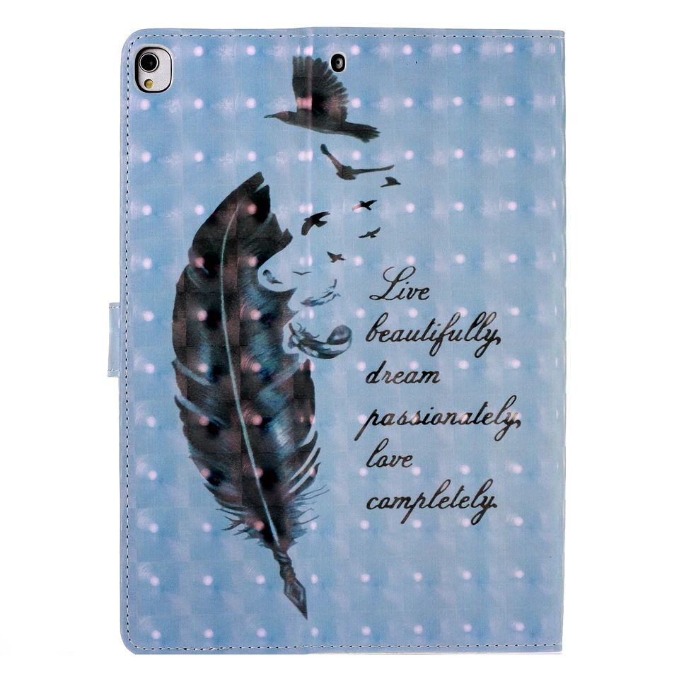 For iPad 7th Gen 10.2"/5/6th/Air/Pro/Mini Pattern Leather Smart Stand Case Cover - Image 3 of 4