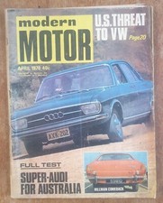 Modern Motor Magazine April 1970 VW Audi Hillman Vintage