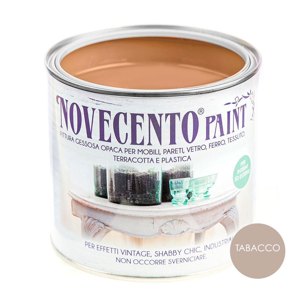 Novecento Paint Tinta Pastello 500ml Tabacco