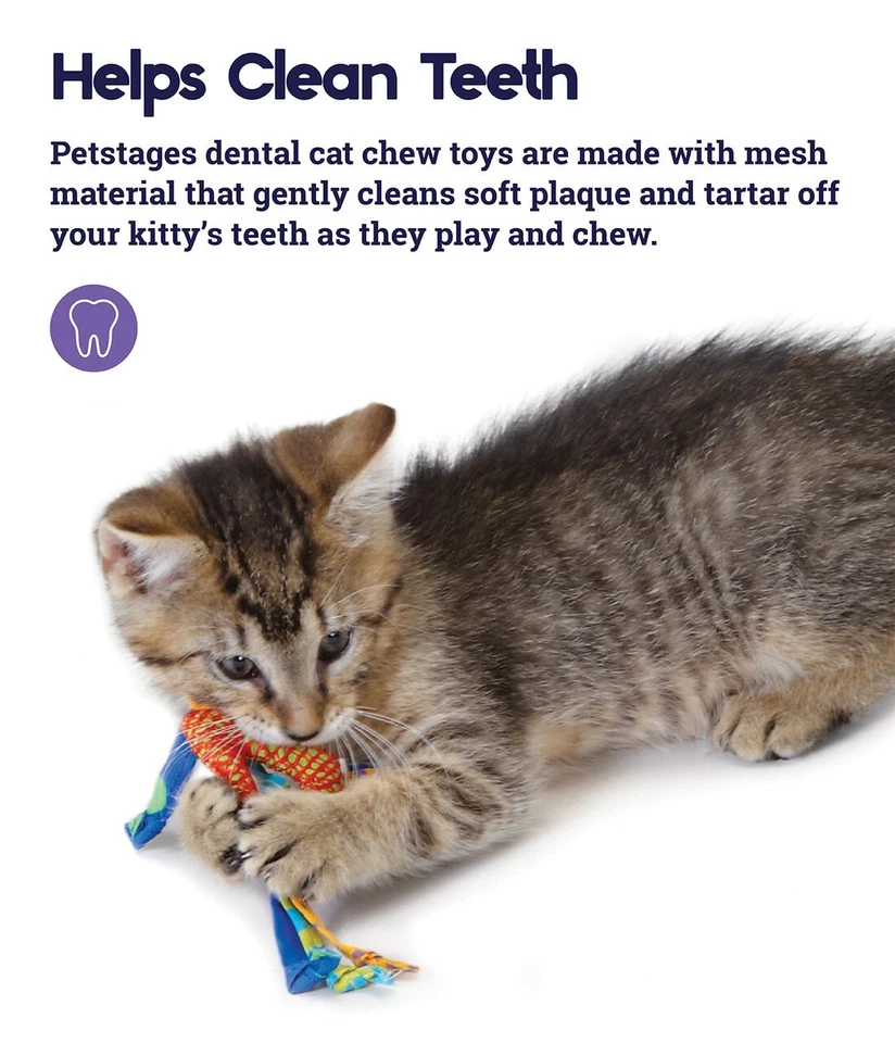 Catnip Dental Health Cat Chew Toy 2 Toys Catnip Infused Healthy Chewing Play - Image 4 of 4