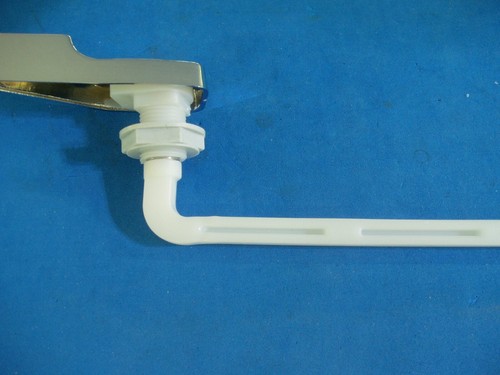 FLUSH LEVER FOR MANSFIELD STYLE TOILETS WHITE PART PARTS CHROME HANDLE - Picture 2 of 6