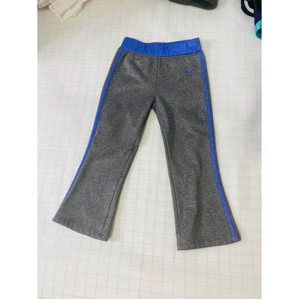 Девочка размер 3T тренировочные штаны Skechers активный фиолетовый и серый эластичный пояс Athletic - Изображение 2 из 4