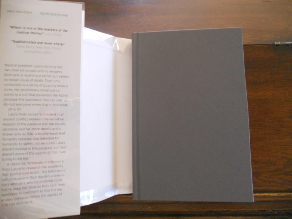 PANACEA by F. Paul Wilson, SIGNED & LINED, 1st ed/1st print (2016, Hardcover) - Image 2 of 4