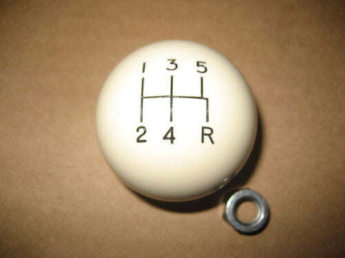 5 speed engraved shift knob IVORY 3/8"-16 for Hurst chrome shifter sticks - Foto 1 di 1
