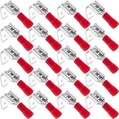 Piggyback Spade Connectors Kit 20pcs Semi Insulated Female Male Quick