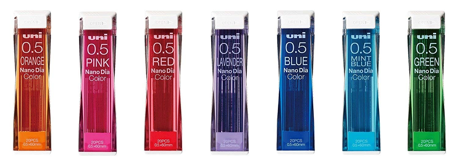 Leads 0.5mm 7 Color Set, 7 Pack/total 140...