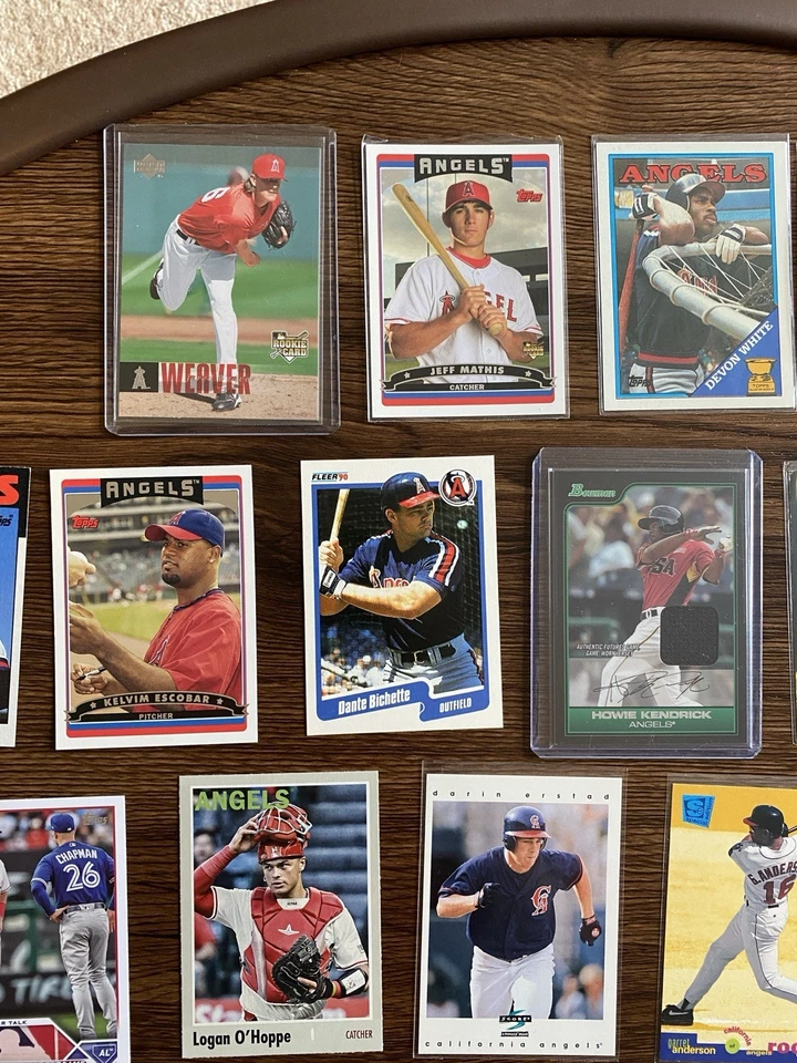 50 Card Los Angeles Angels Team Lot MLB Baseball Cards Bulk Stars Rookies Insert - Image 2 of 4
