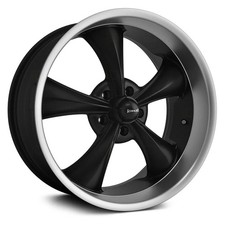 Ridler 695 Wheels 17x8 0 5x120.65 83.82 Black Rims Set Of 4