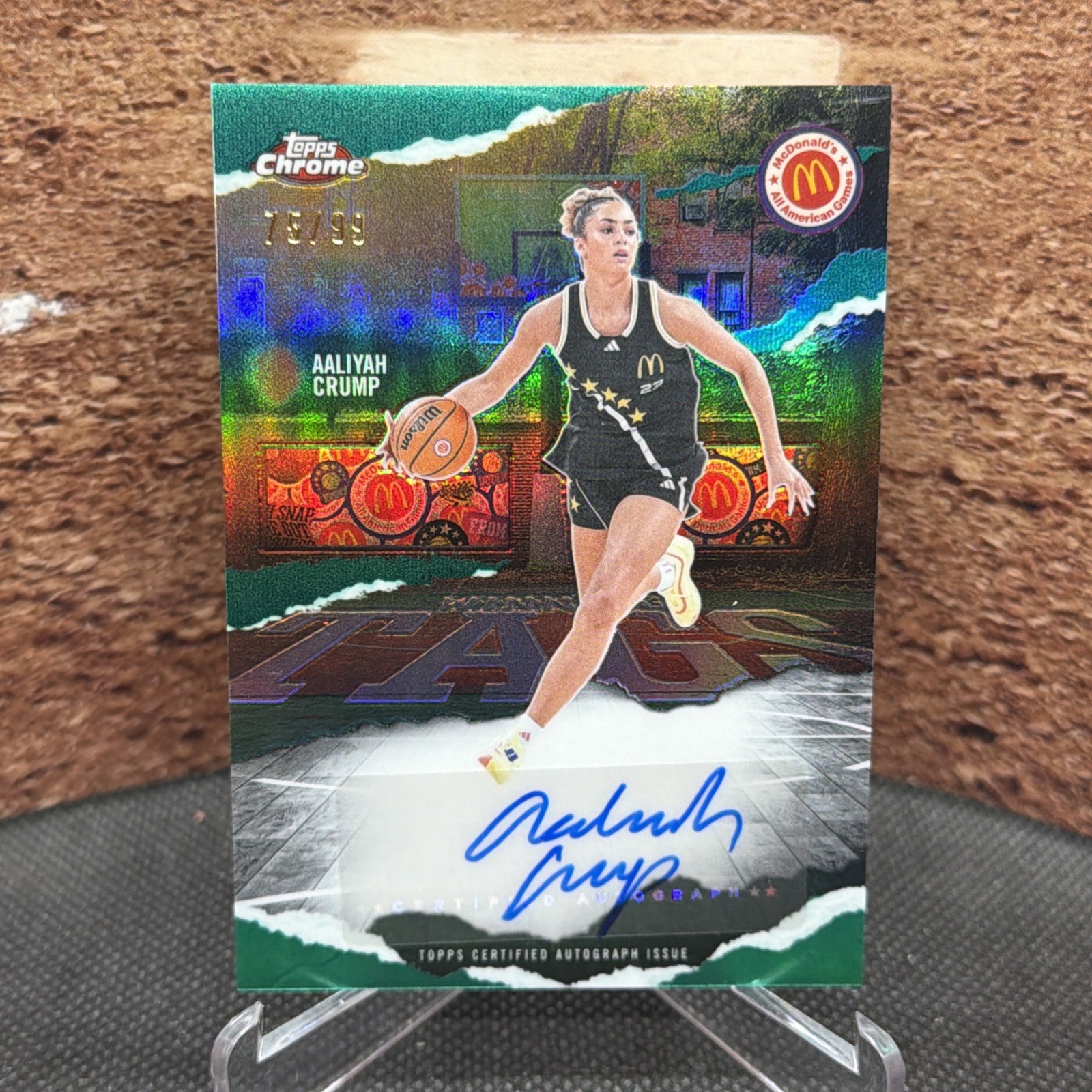 2025 Topps Chrome McDonald's All American Aaliyah Crump WT-ACR East Auto /99