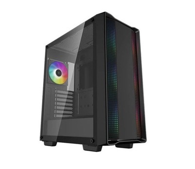 DeepCool CC560 ARGB V2 Mid-Tower Case Full-Sized Tempered Glass Window 4 x