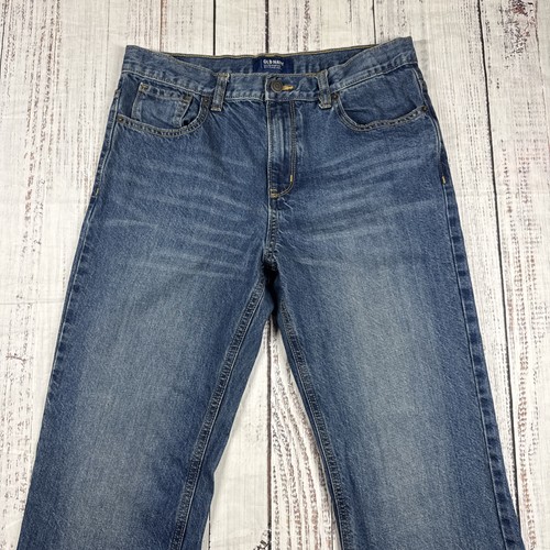 OLD NAVY BOYS JEANS LOOSE BOOT CUT SIZE 16 HUSKY ADJUSTABLE WAIST - Picture 3 of 20