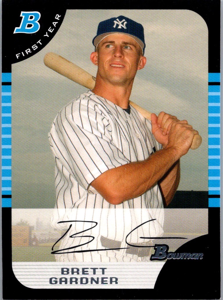 2005 Bowman Brett Gardner Rookie New York Yankees #BDP85
