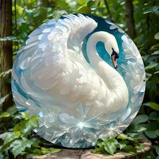 Humorous Round Aluminum Sign 8x8 Inch, Cafe/Home Decor