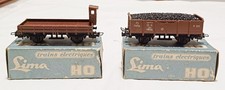 LIMA set 2 carri merci FS. Vintage anni '50-60. Mint boxed, come nuovi