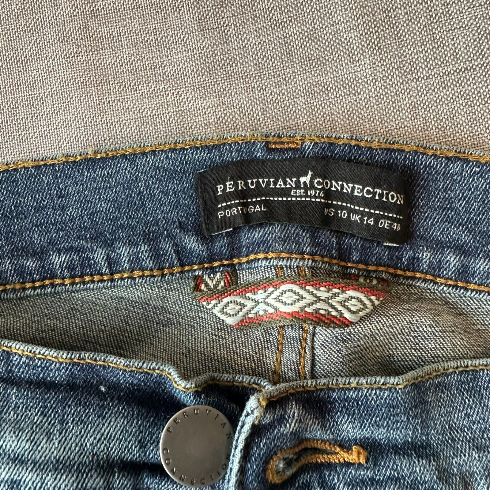 Peruvian Connection Cimarron Button Fly Jeans Wom… - image 3