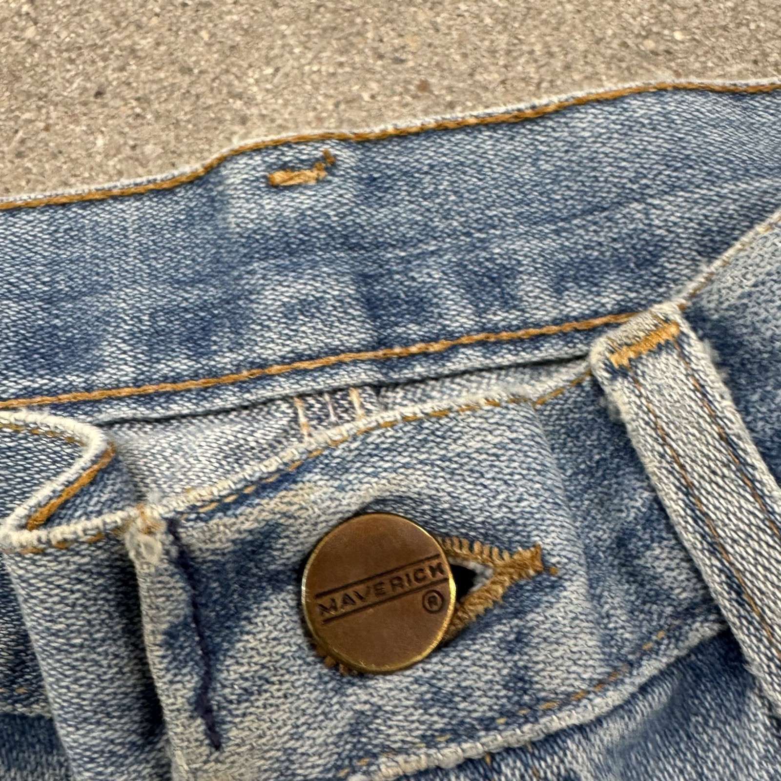 Vintage 70s Maverick Bootcut Patchwork Grunge Wes… - image 5