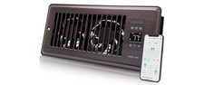 Super Quiet Register Booster Fan for 4" x 10" Register Holes, oil rubbed bronze
