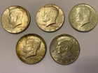 (5) 1964  Kennedy Half Dollars AU/BU $2.50 FV
