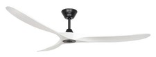 Large Ceiling Fan With Remote Control DC Motor Eco Genuine Black White