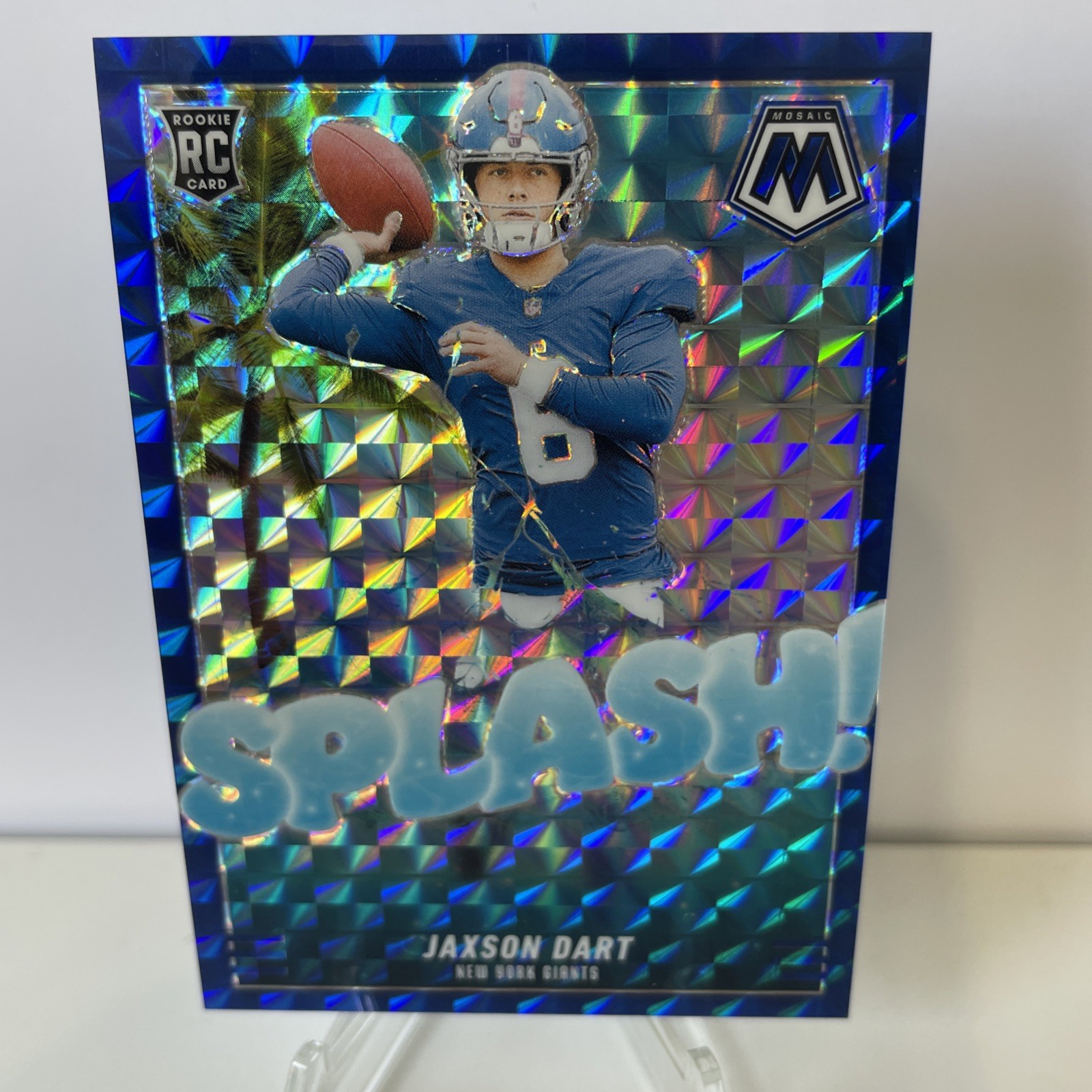 JAXSON DART 2025 MOSAIC SPLASH! ROOKIE BLUE PRIZM RC 46/99 Giants