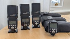 PREZZO BASSO! 3 x Yongnuo YN560IV Speedlites + controllo flash manuale YN560-TX (Canon)