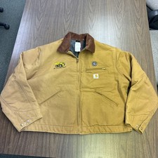 Vintage Carhartt Detroit Jacket J001 Men's Large Regular Made in USA GE Mining