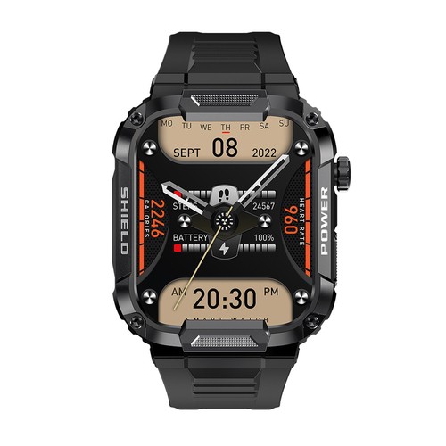 Outdoor Military Watch For Men Bluetooth-Compatible Fitness Answer/Make Calls - Photo 13 sur 15