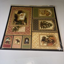 Graphic 45 Scrapbook Christmas Past Collection Frames 12"x12" New NIP