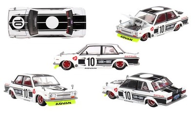 Datsun 510 Street Team XMM V1 1969 1:64 Modellauto Mini GT KHMG176