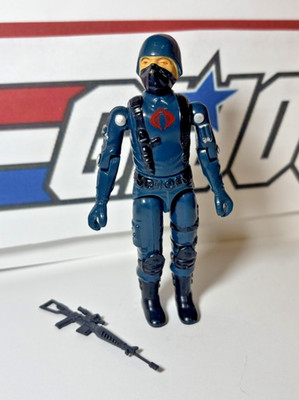 GI Joe Cobra Trooper 1982 v1 *100% COMPLETE, Near Mint!* Straight Arm Vintage