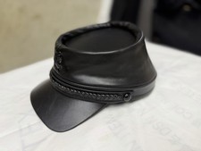 American Civil War Kepi leather cap, extraordinary craftsmanship.