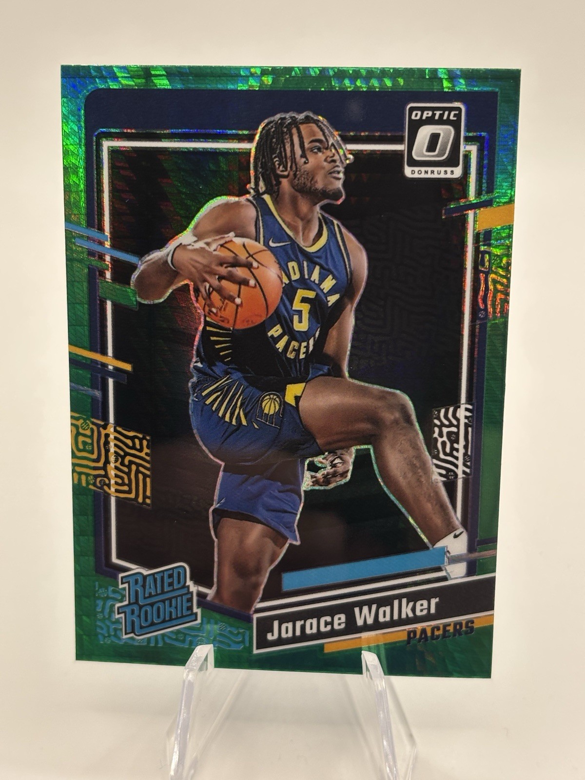 2023-24 Panini Donruss Optic Jarace Walker Rated Rookie Green Hyper Holo #226