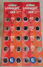 20 Pieces AG 8 391 / LR71120 /1120SW Batteries by Loopacell FREE SHIPPING