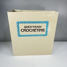 Quick 'N Easy Crocheting Craft Book Instructions Book 1985 Golden EUC Crochet
