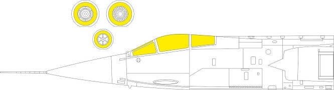 Eduard Accessories EX830 - 1:48 F-104S TFace For KINETIC - New