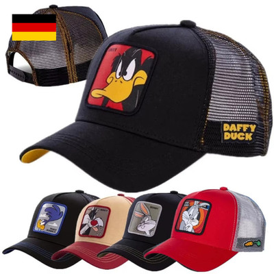 Tier Cartoon Snapback Baumwolle Baseball Cap Männer Frauen Hip Hop Mesh Trucker
