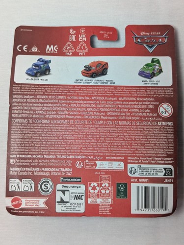 Disney Pixar Cars Mini Racers 3er-Pack Metalldruckguss Fahrzeuge Los GRC - Bild 10 von 11