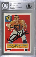 BAS 1994 Topps Archives 1956 Series Les Richter #30 Authentic Auto HOF ow6