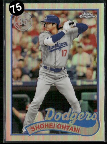 2024 Topps Chrome #89CB-5 Shohei Ohtani 1989 Topps Baseball 35th Anniversary